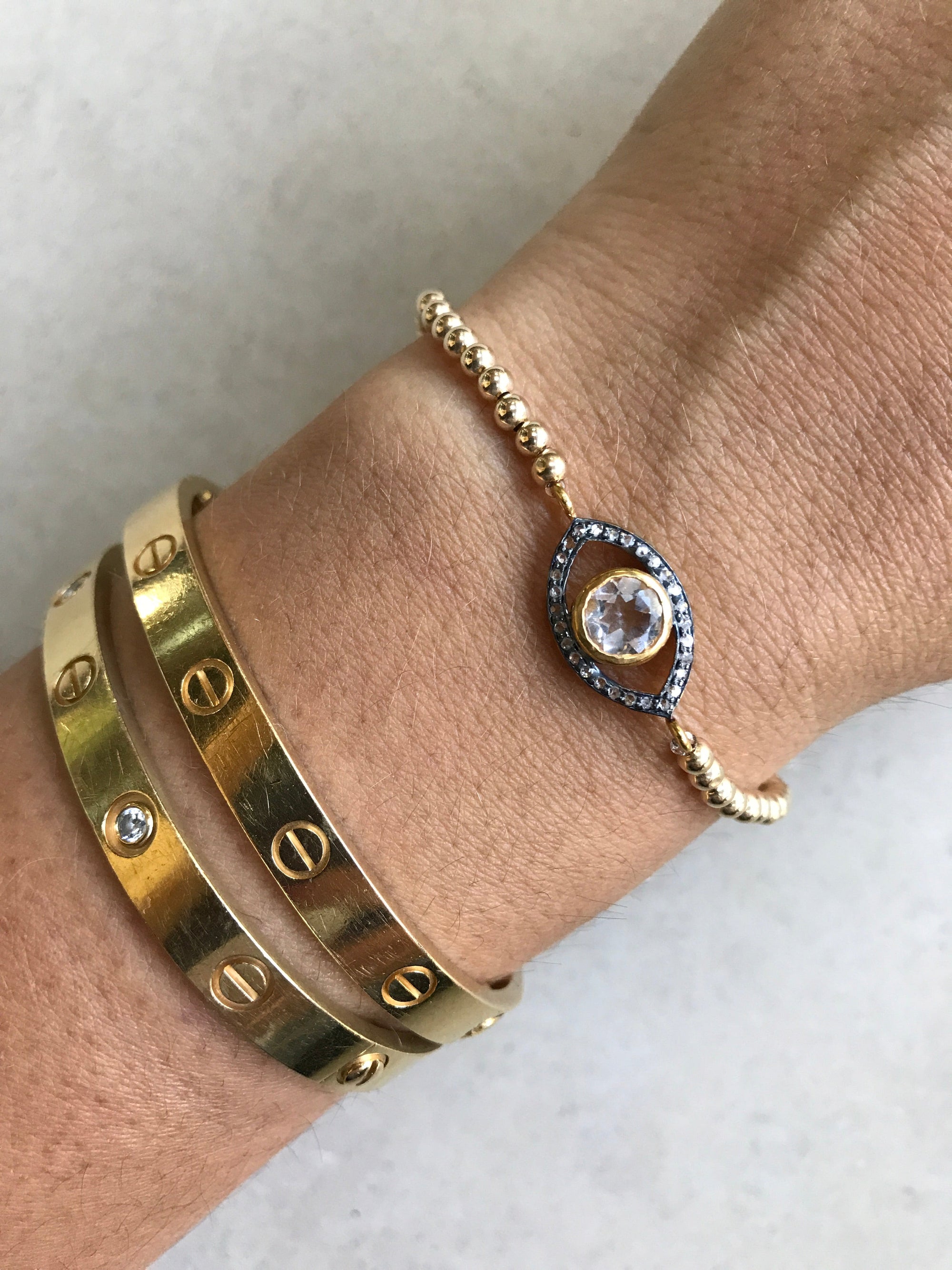 Black Diamond Eye Bracelet