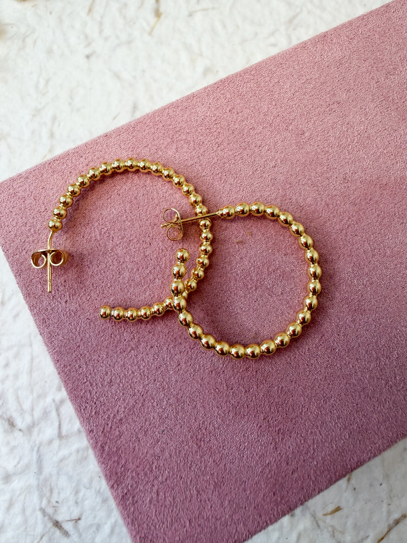 Orbit Bead Hoops