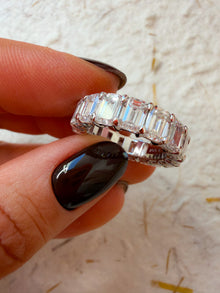 The Icon Emerald Eternity Band