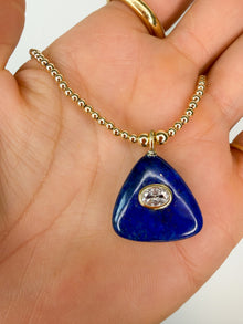 Lapis Trigon Necklace