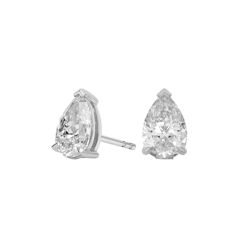 The Tear Drops - 3ctw Diamond Studs