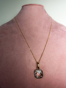 The Antique Rose Cut Cushion Pendant