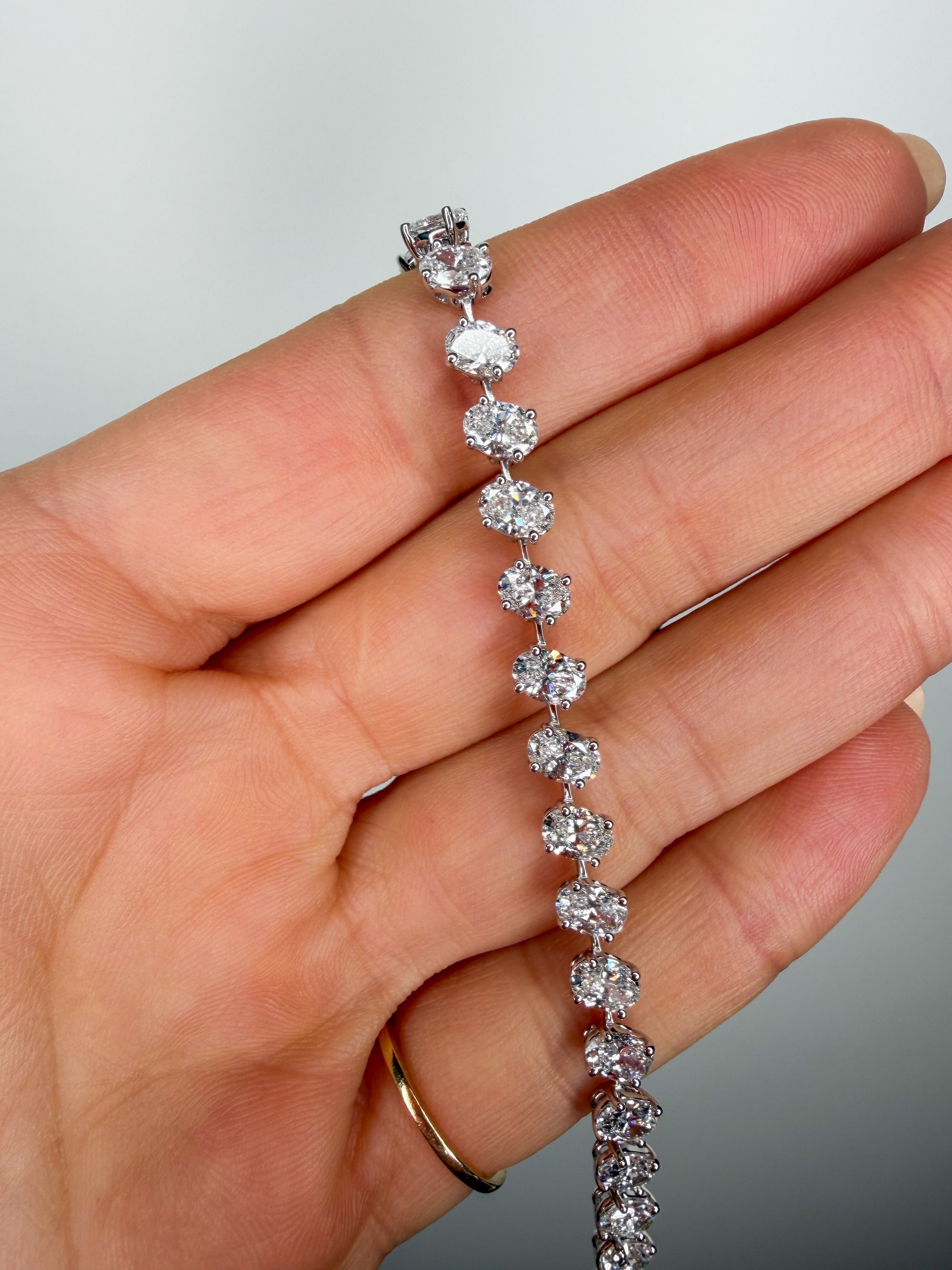 The Station Oval Tennis Bracelet