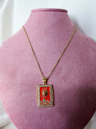 Solara Enamel Sun Necklace