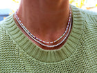 Rainbow & Diamond Tennis Necklace