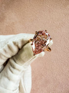 The Pink Pear Diamond Ring