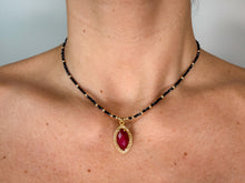Crimson Marquise Necklace