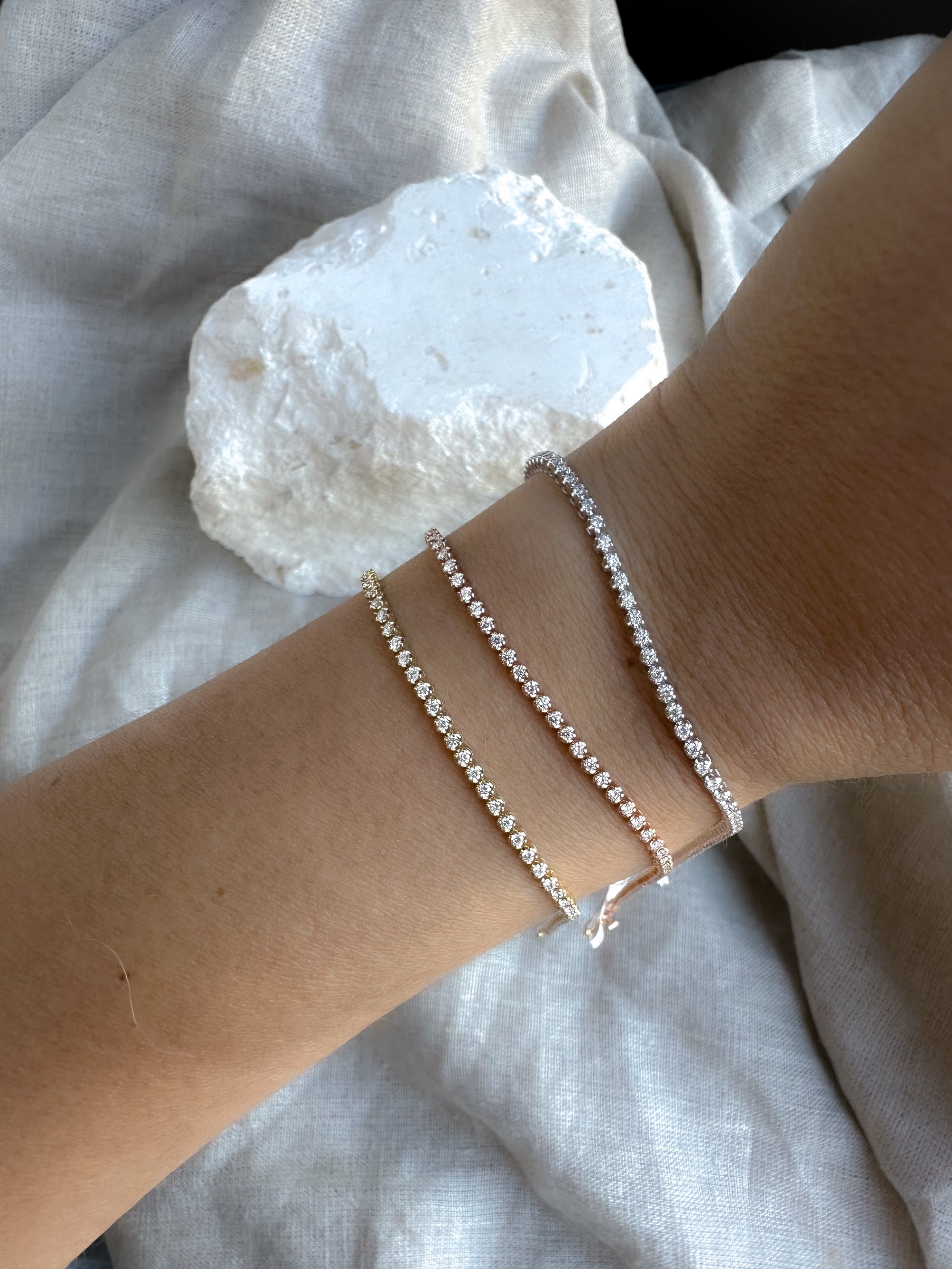Baby Diamond Tennis Bracelet