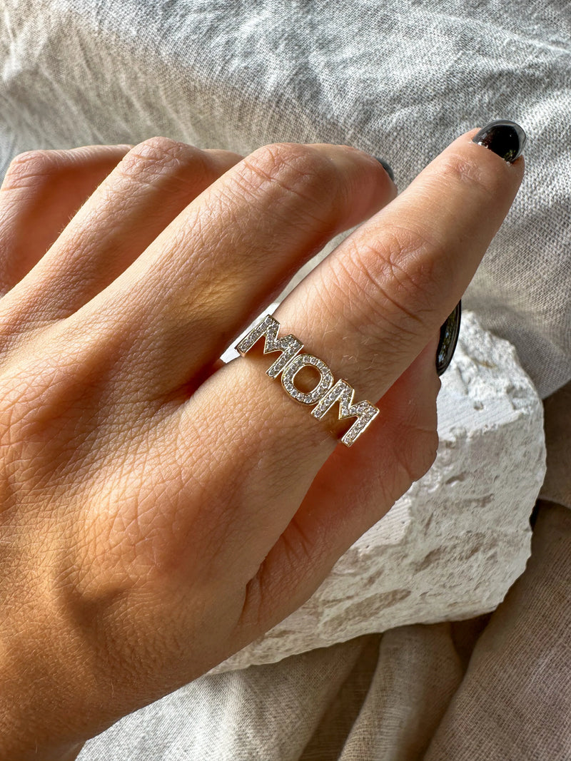Diamond MOM Ring