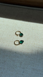 The Seraphine Green Pear Earrings