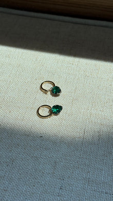 The Seraphine Green Pear Earrings