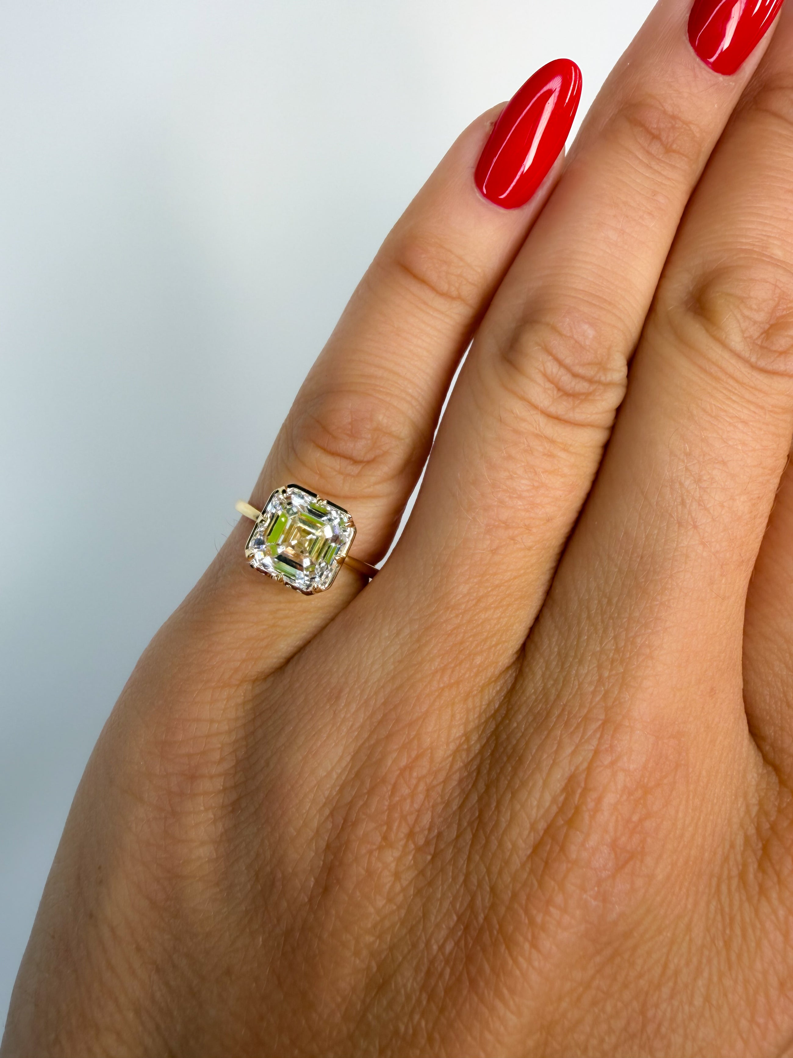 The Ride-or-Die Asscher Pinky Ring