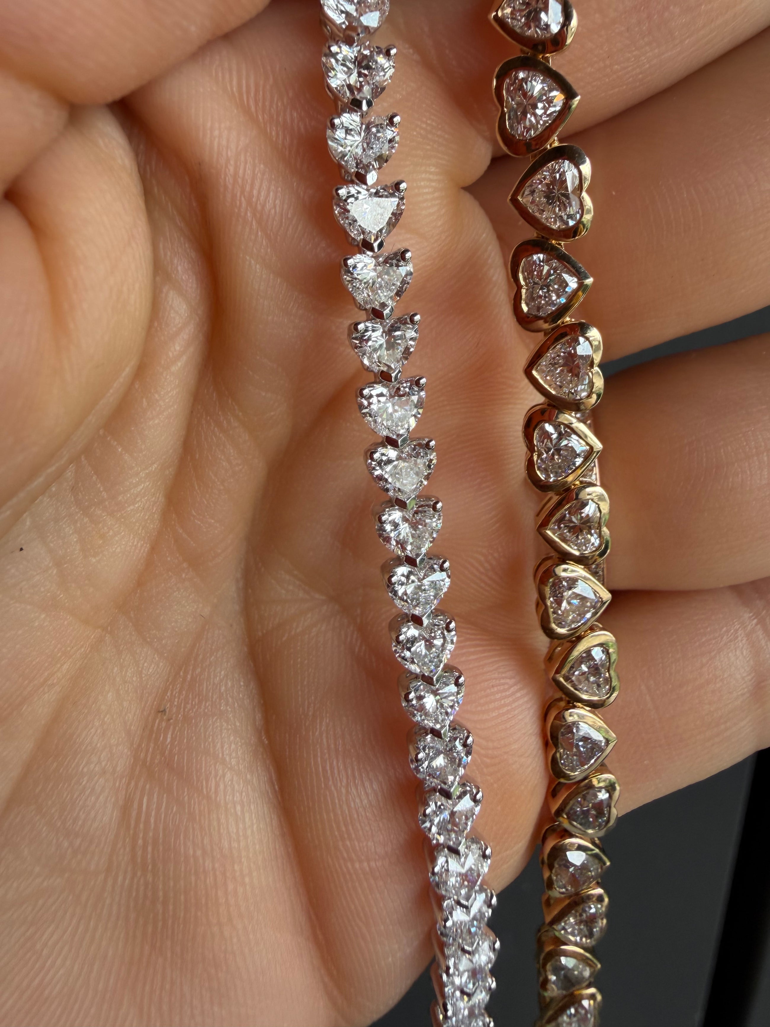 The Heart Bezel Tennis Bracelet