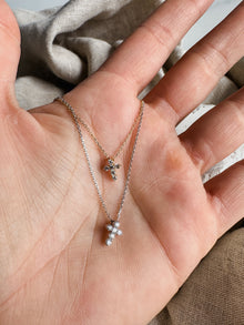 Nano Diamond Cross Necklace