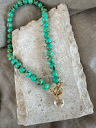 Agate Starburst Necklace ~ Turquoise