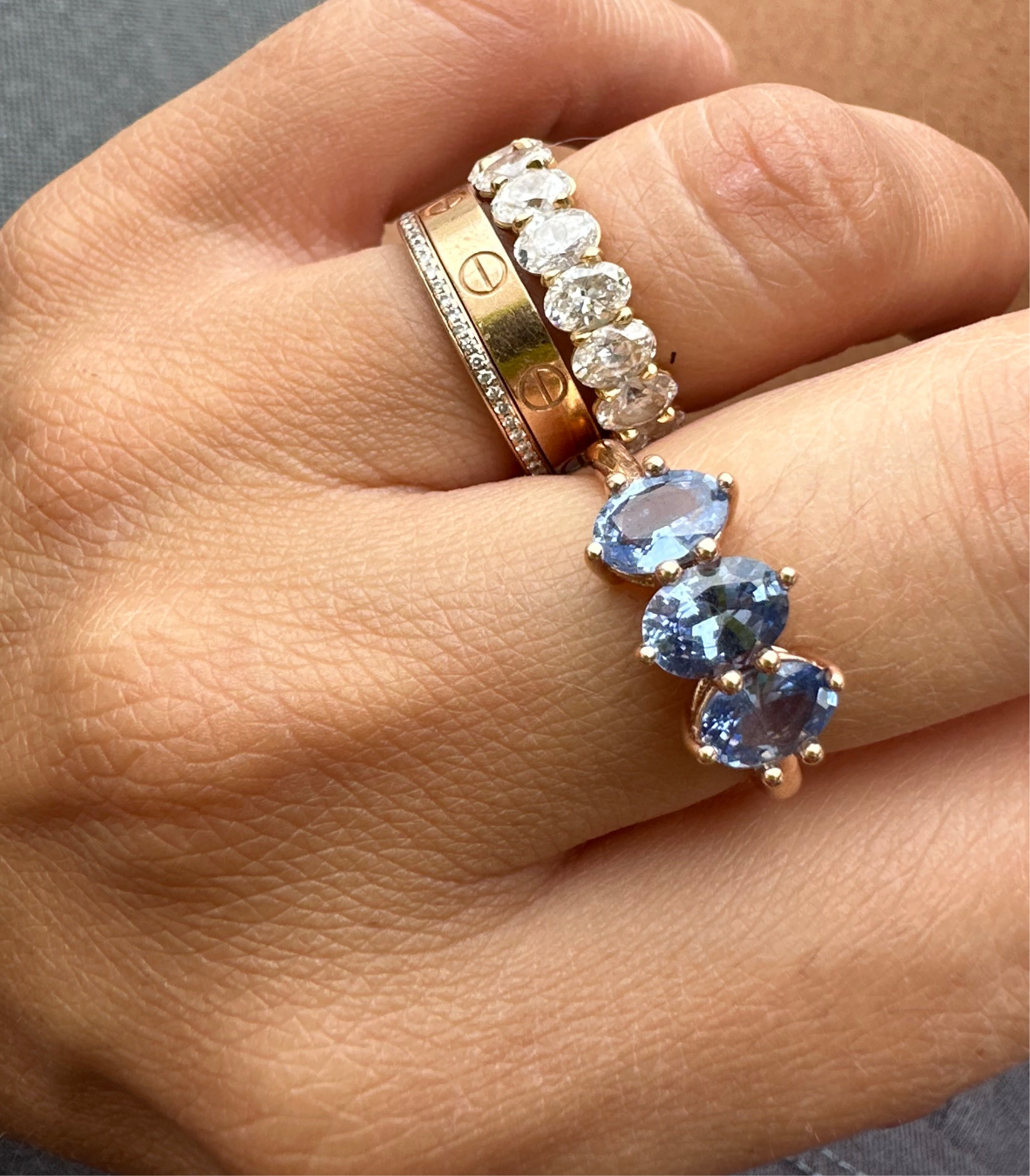 Cornflower Blue Sapphire Ring