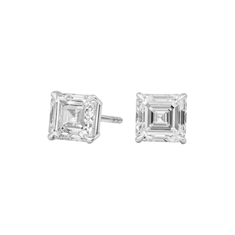 The Icebox - Asscher Cut 3ctw Diamond Studs