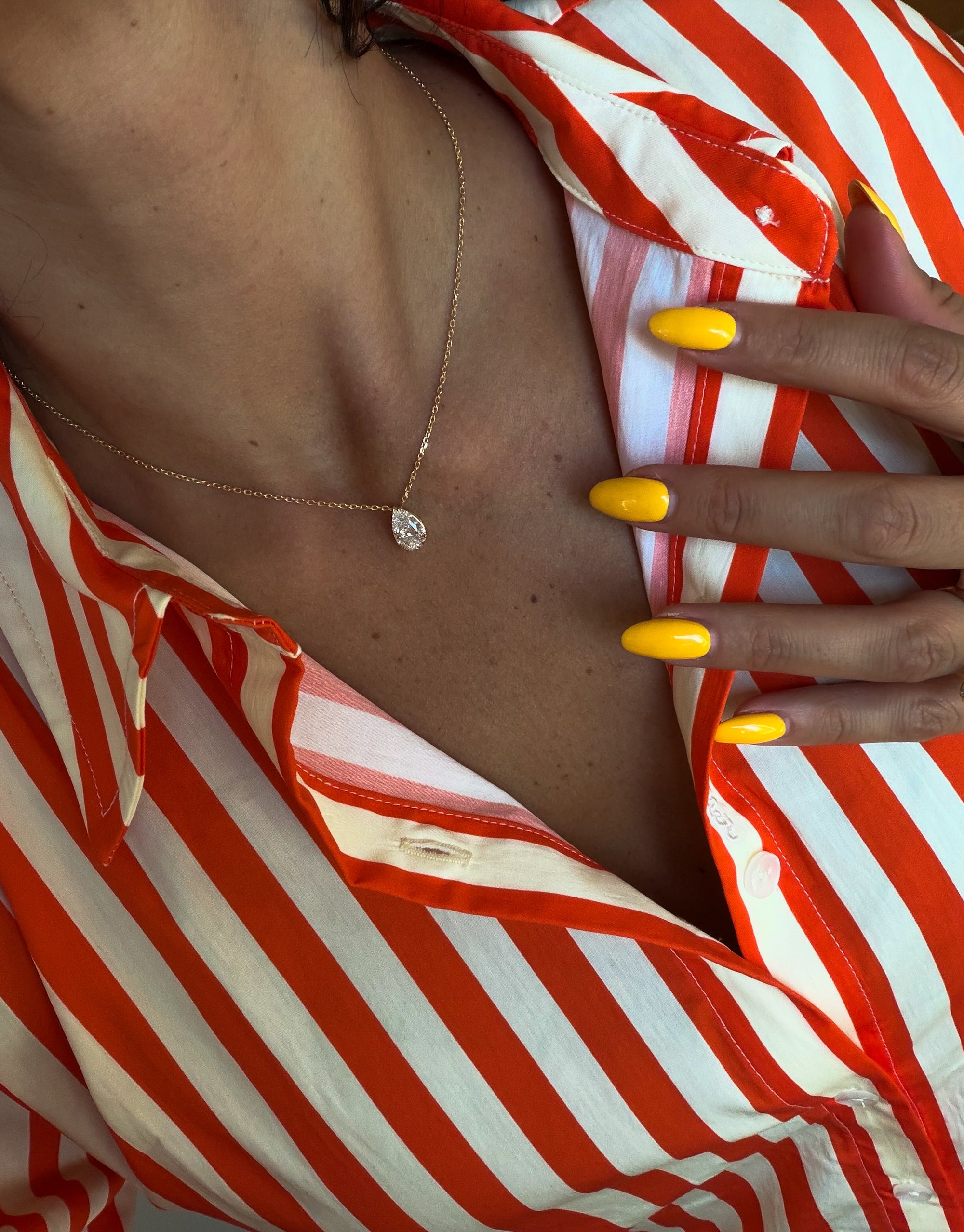 Two Carat Solitaire Necklace