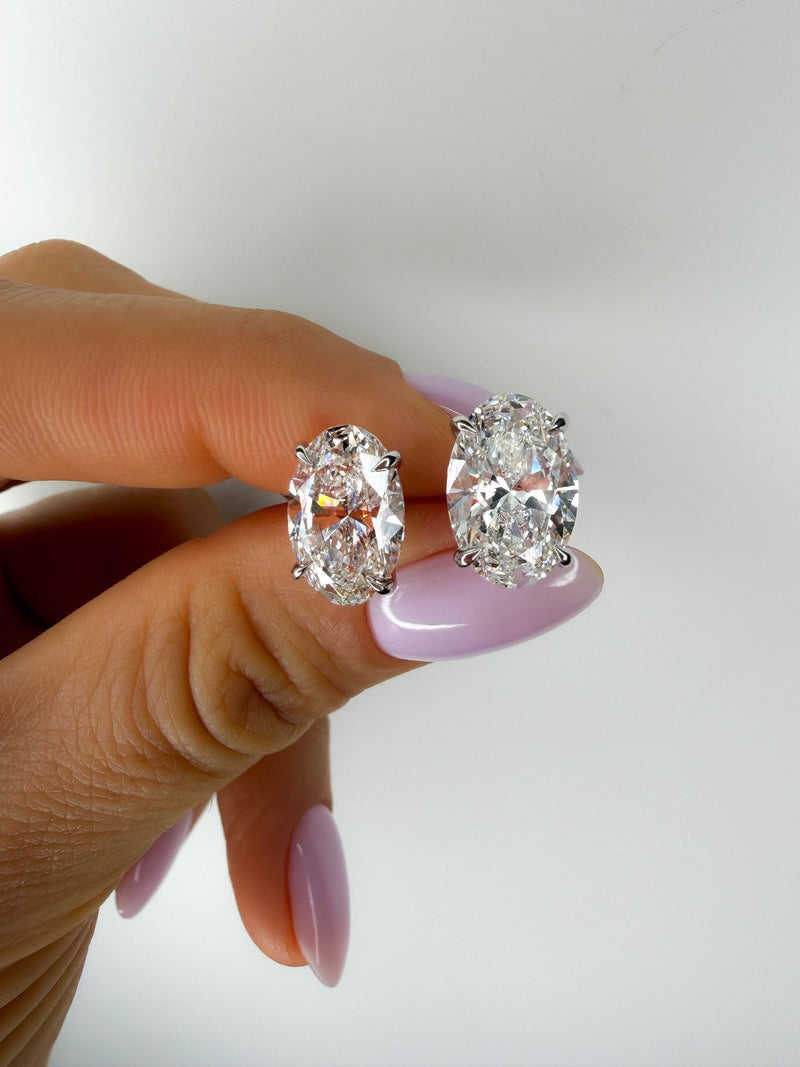 The Grand Oval 8ctw Diamond Studs