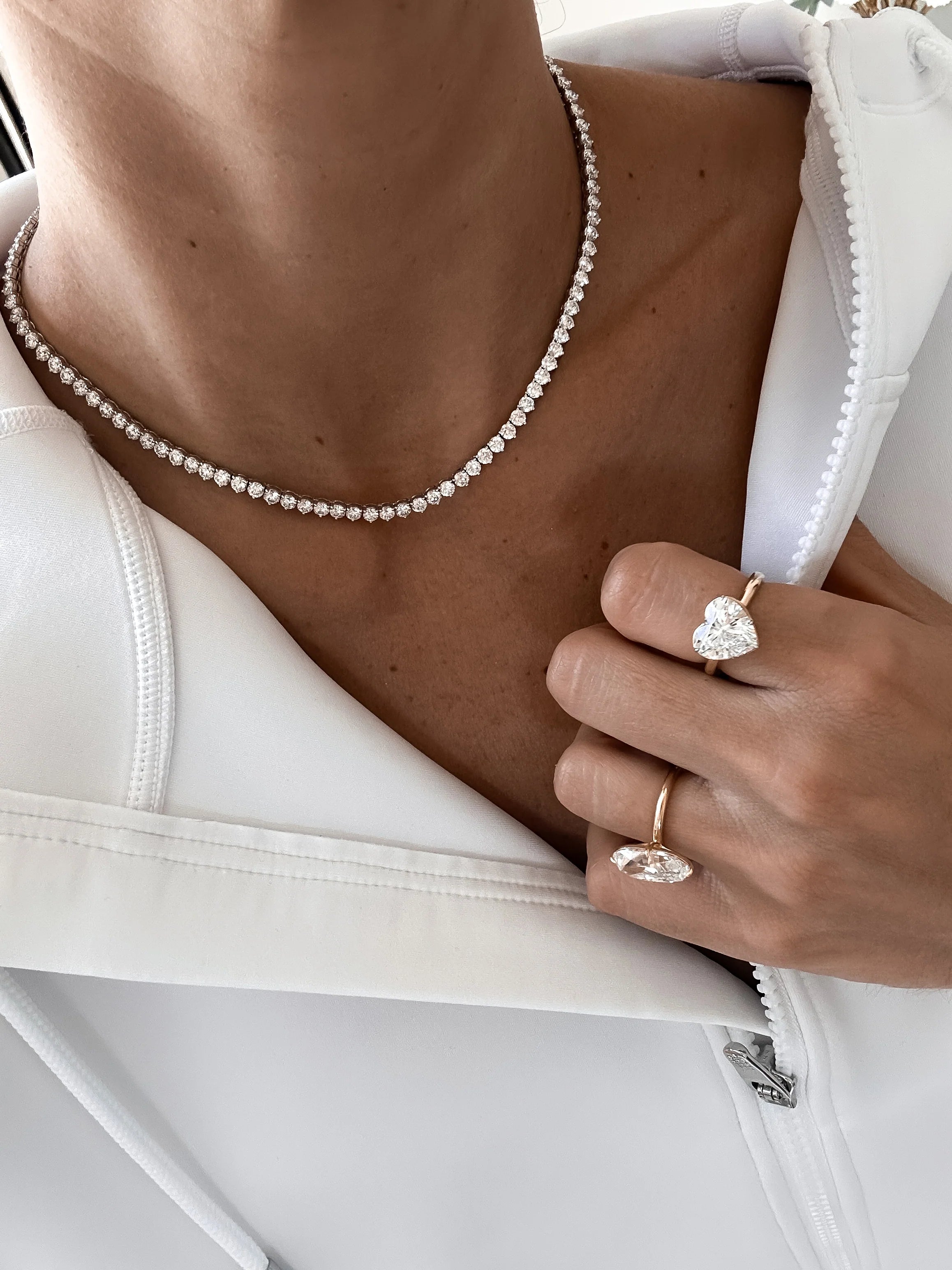 Heirloom Diamond Tennis Necklace