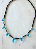 Blue Topaz & Spinel Necklace