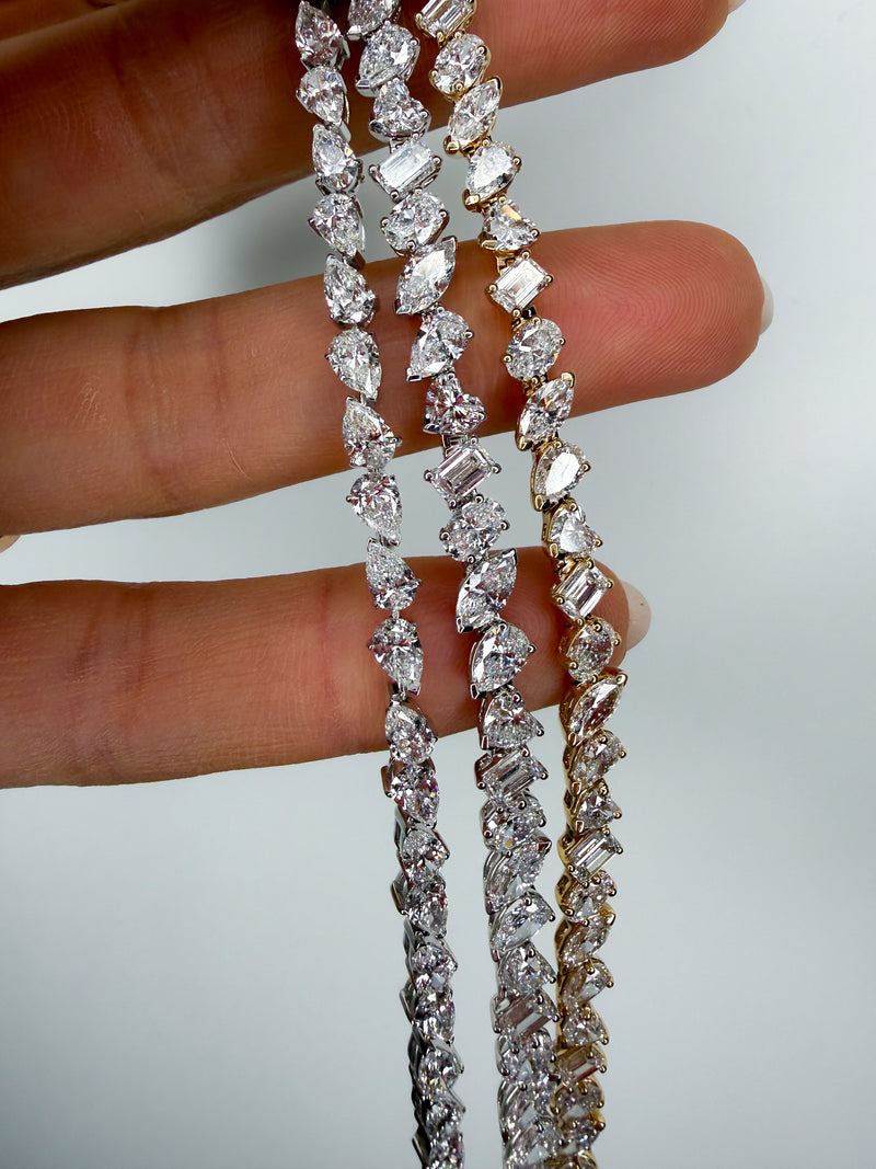 The Multi-Shape Diamond Tennis Bracelet