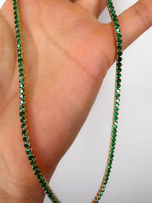 The Clover Green Tennis Necklace