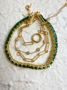 Green Tennis Bracelet