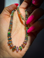 Midnight Fire Opal Necklace