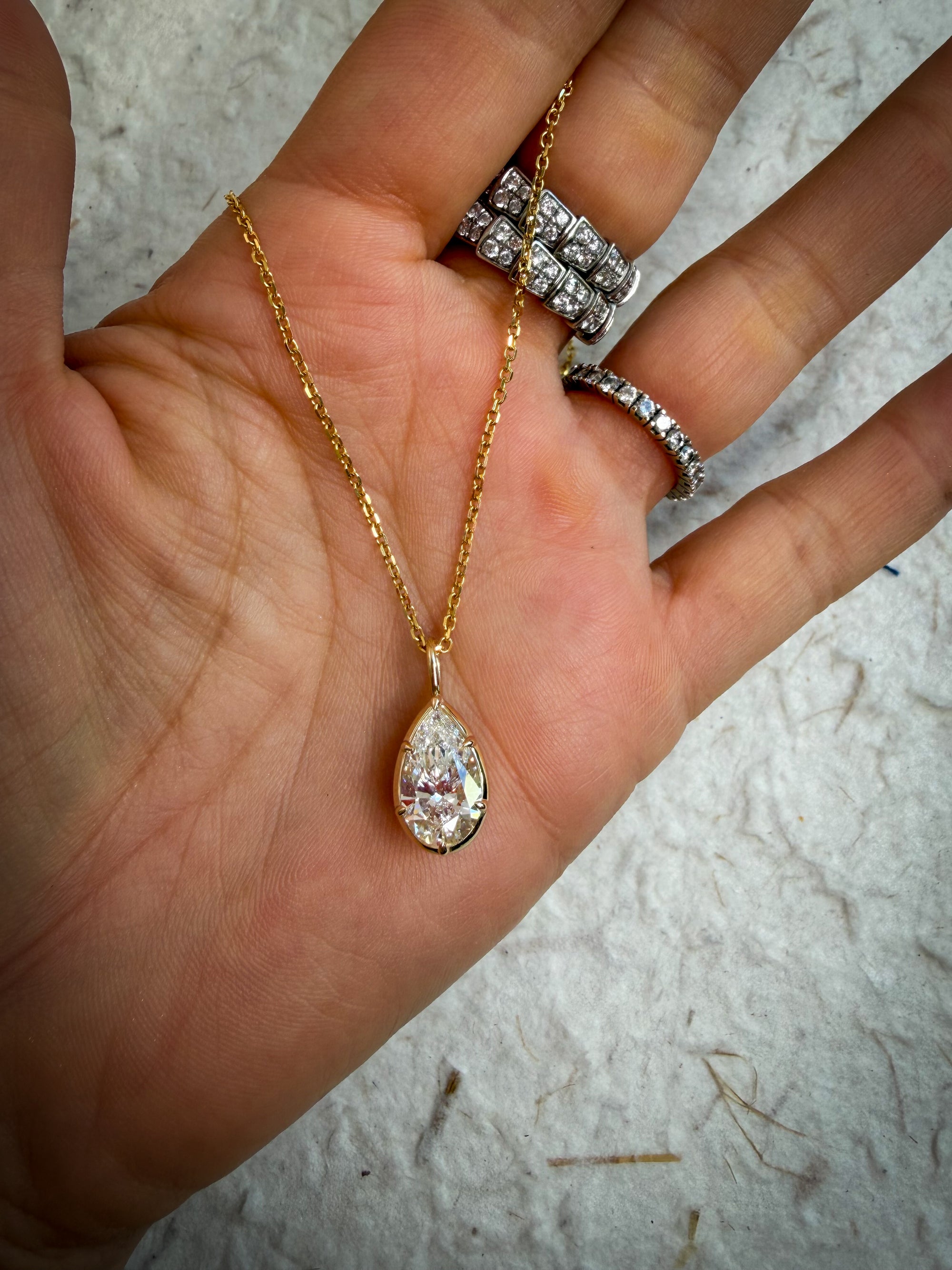 The Georgian Pear Necklace