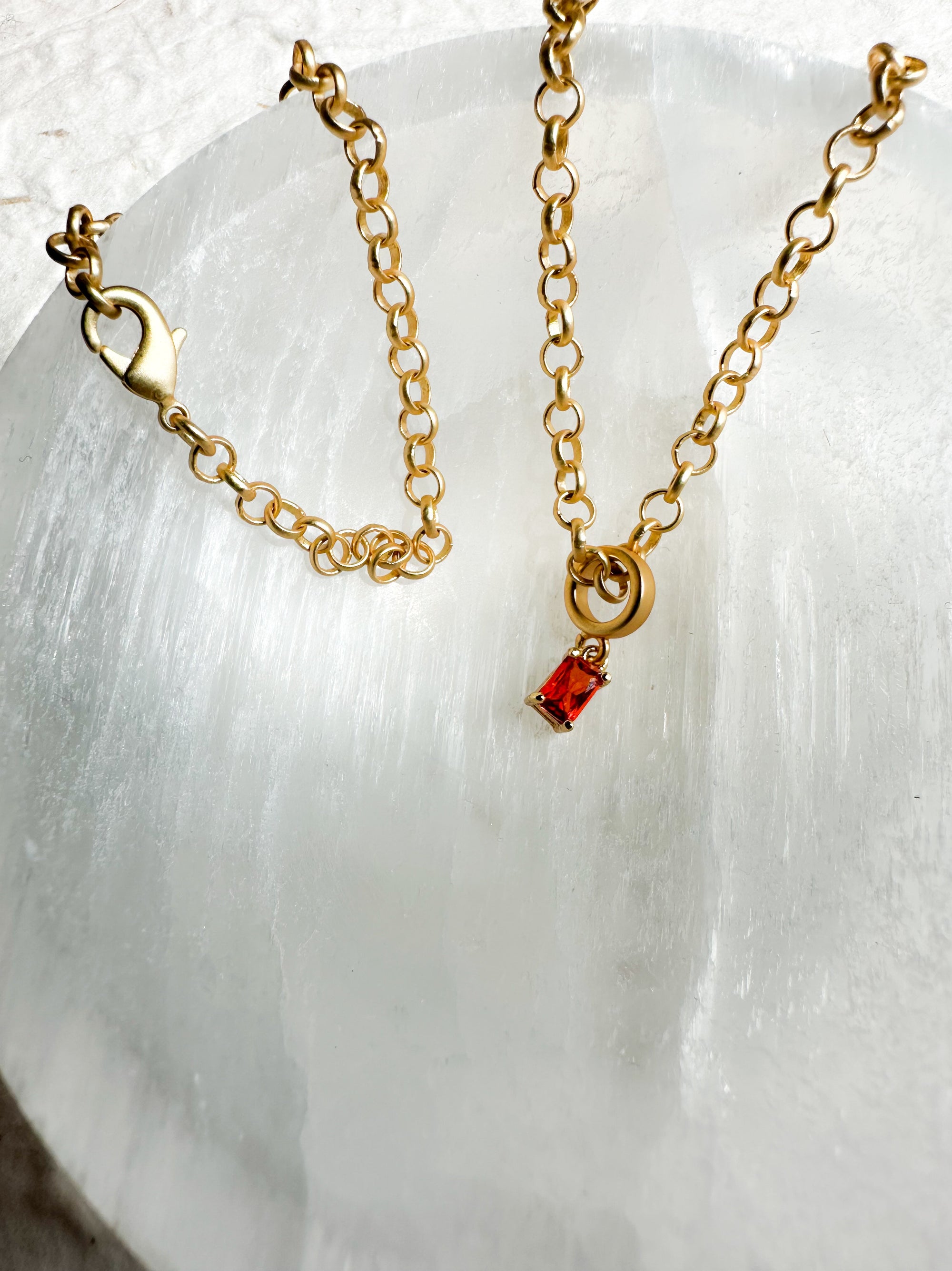 Orange Twist Necklace