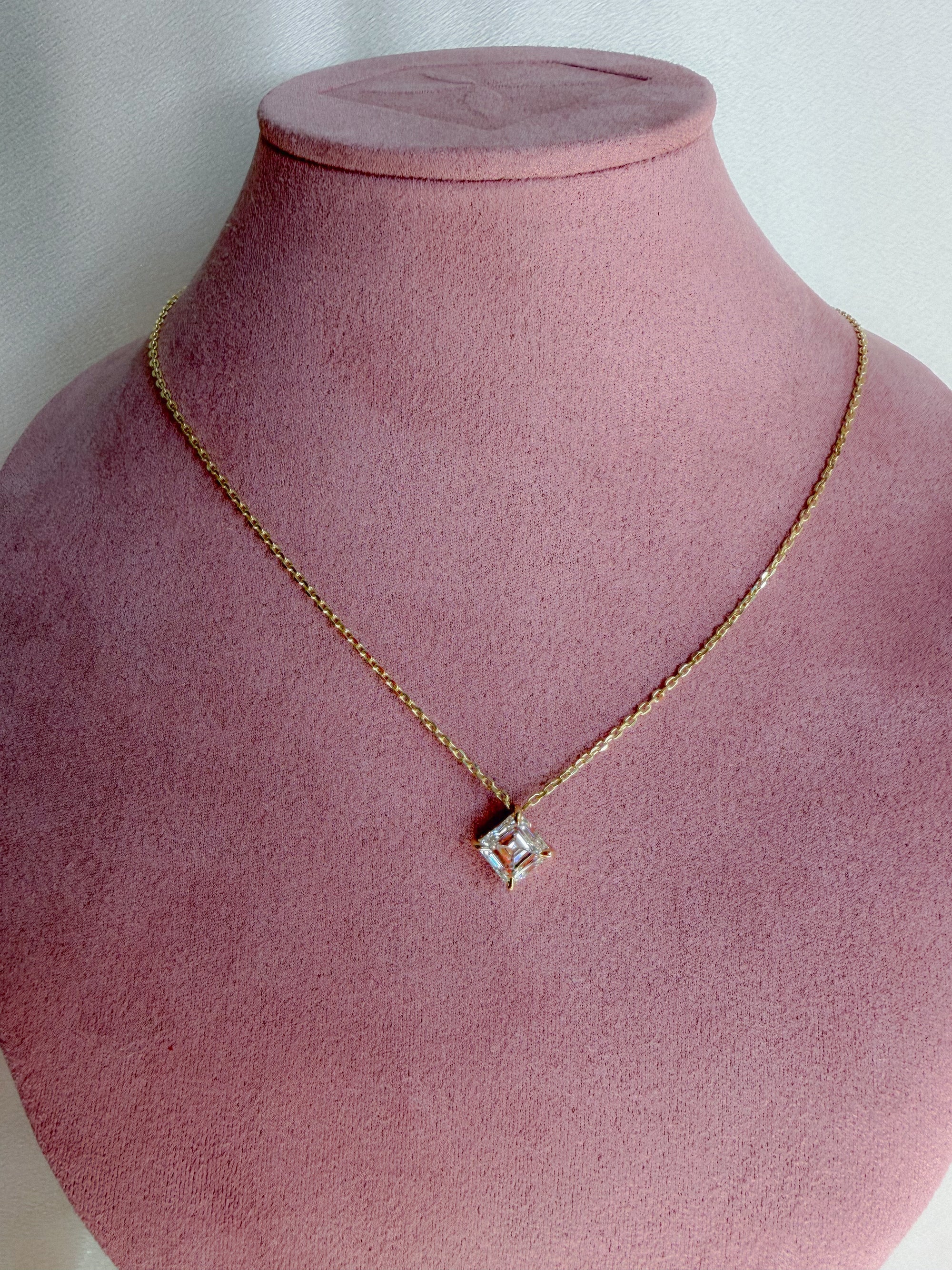 Two Carat Solitaire Necklace