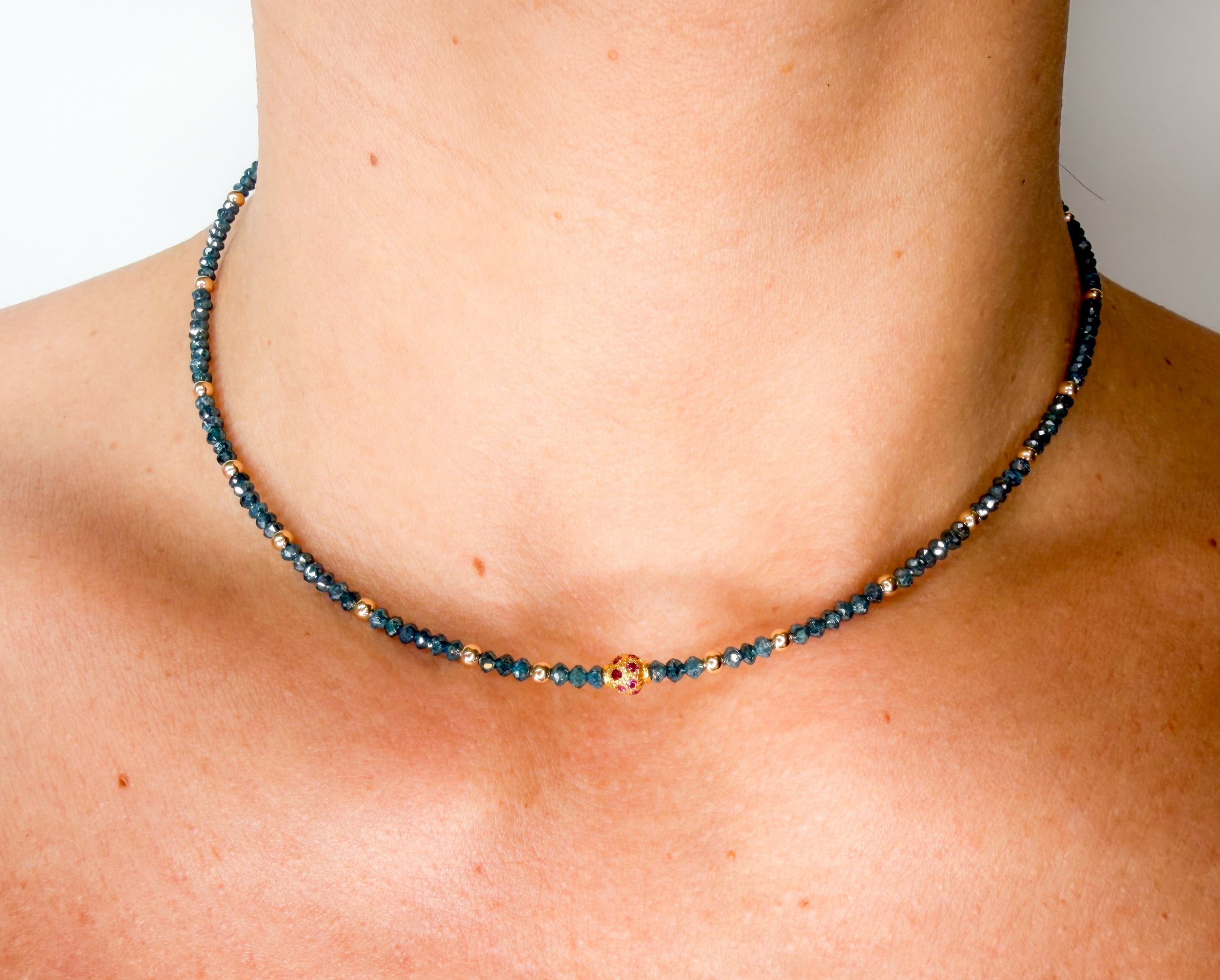 Blue Diamond Whisper Necklace