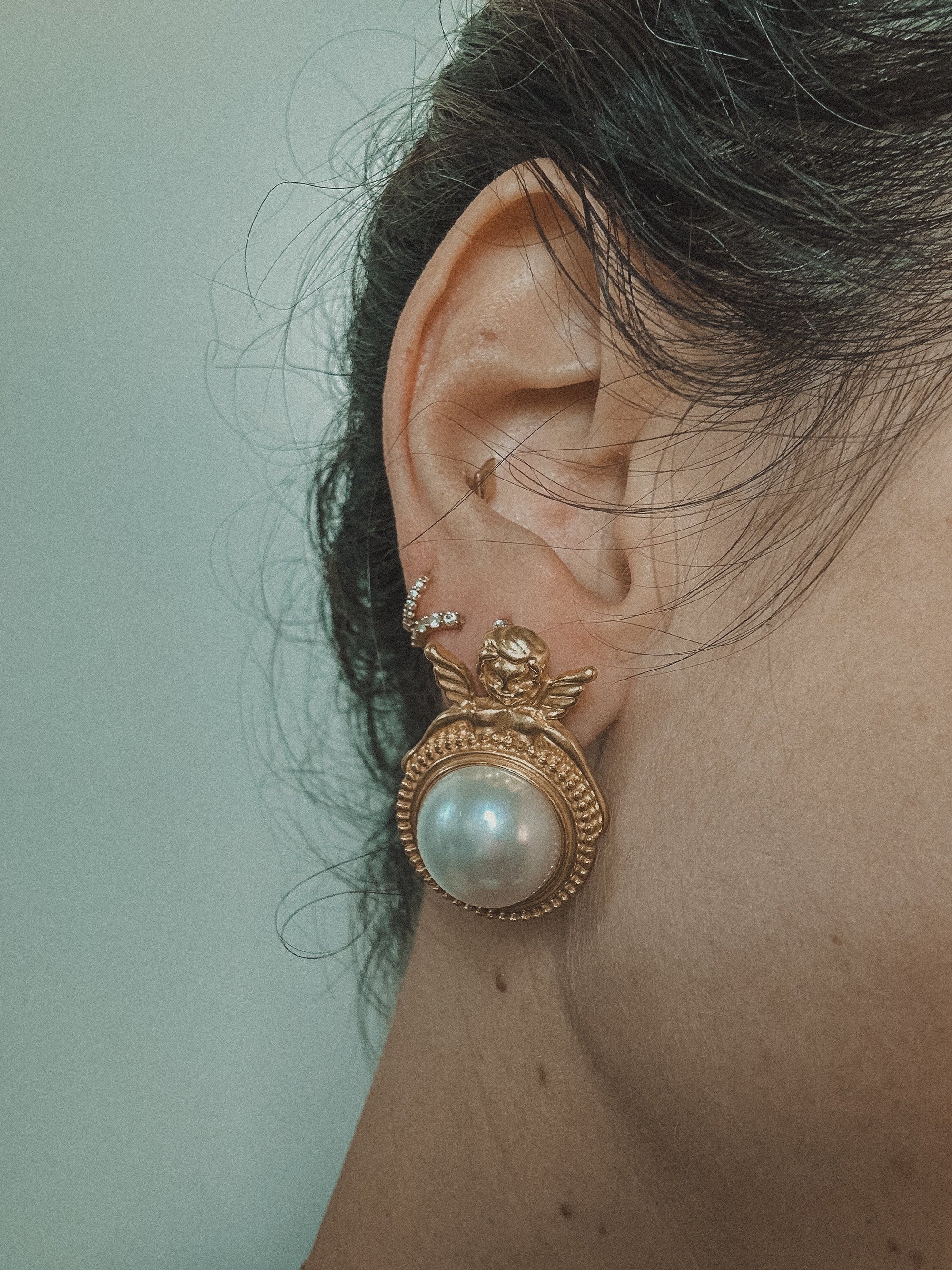 Cherub Pearl Earrings