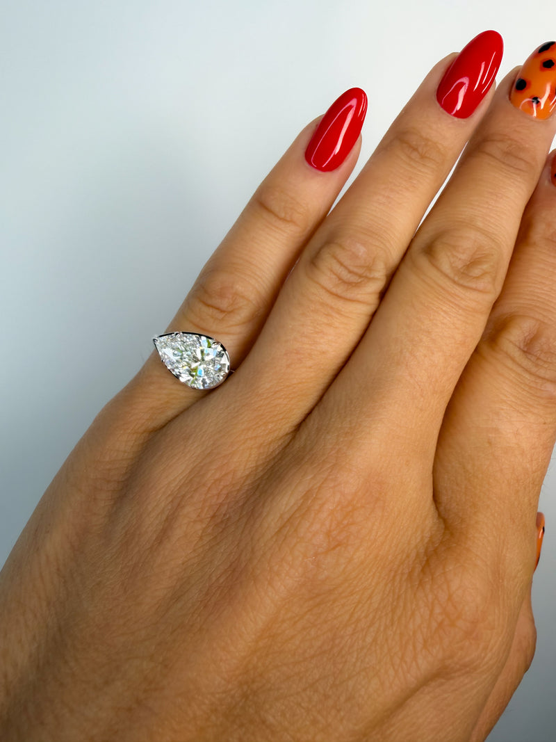 The Ride-or-Die Pear Pinky Ring