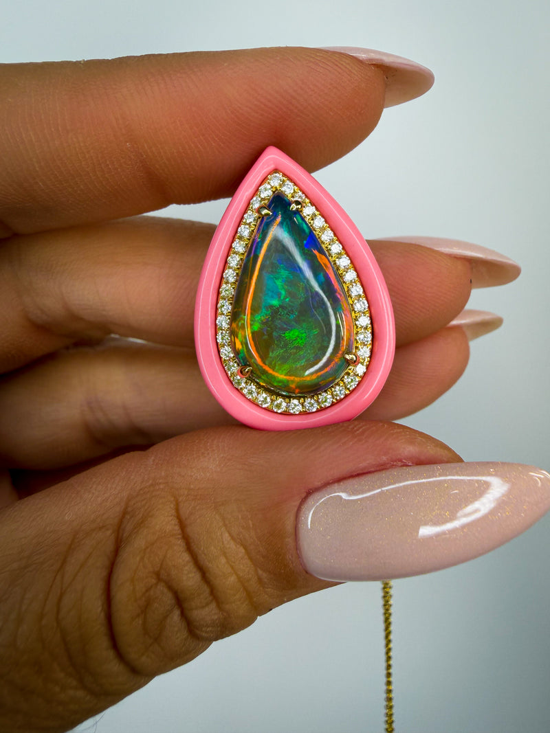 The Bubblegum Opal Necklace
