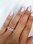 The Icon Emerald Eternity Band