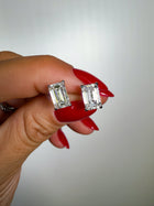The Quiet Flex - Emerald Cut 6ctw Diamond Studs