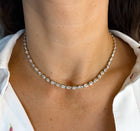 The Bezel Oval Tennis Necklace