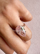The Pink Pear Diamond Ring