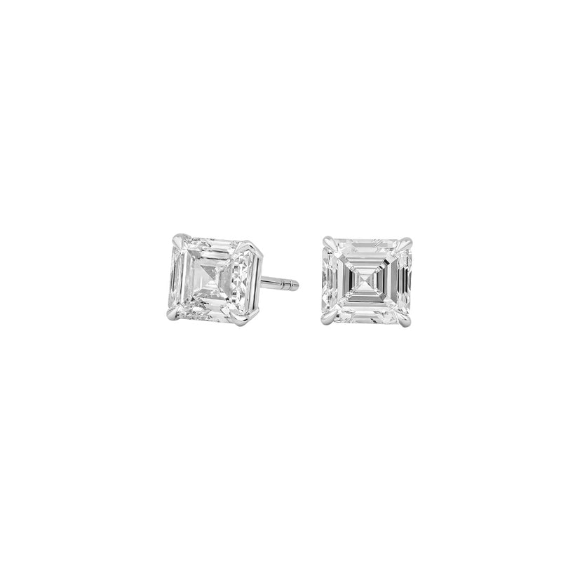 The Vault - Asscher Cut 2ctw Diamond Studs