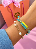 Enamel Barrel Bracelet