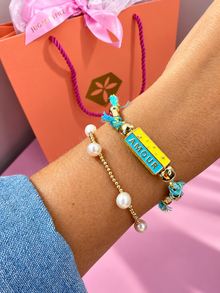 Enamel Barrel Bracelet
