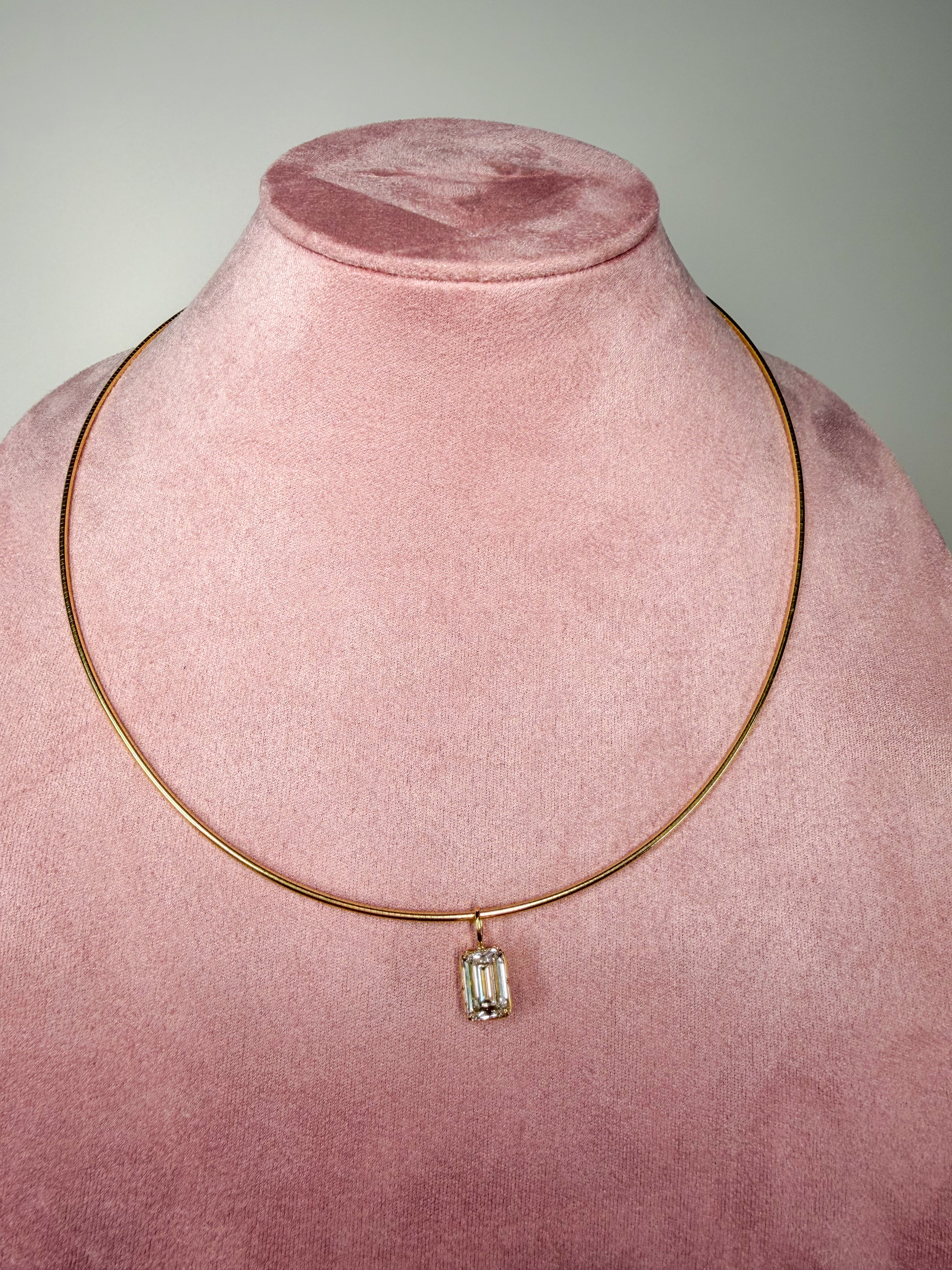 Georgian Emerald Pendant Necklace