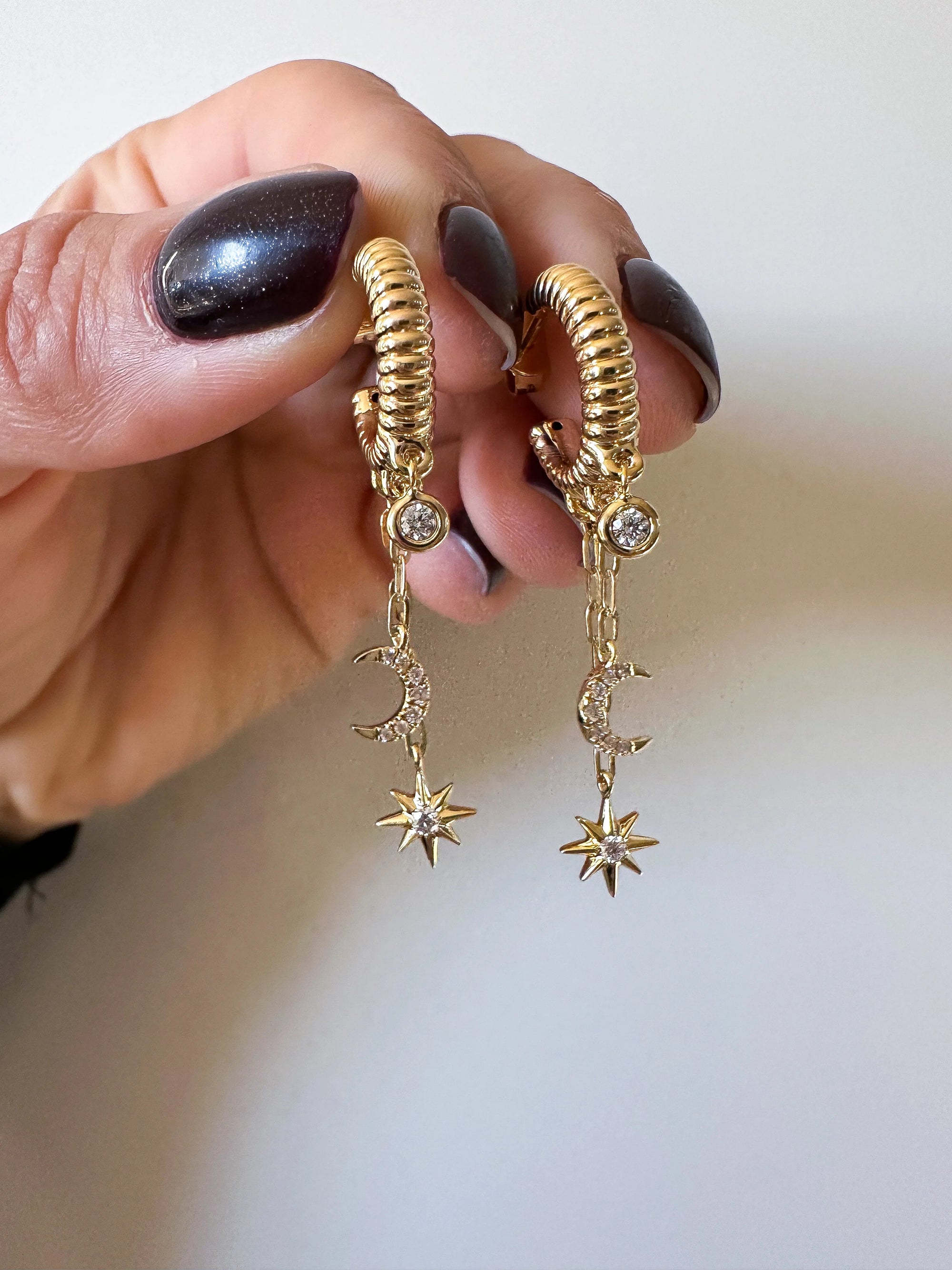 Diamond Galaxy Earrings