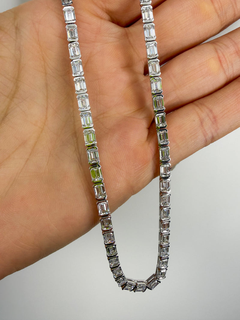 The Emerald Riviera Tennis Necklace