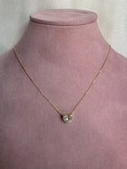 The Rebel Bezel Heart Necklace
