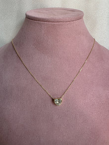 The Rebel Bezel Heart Necklace