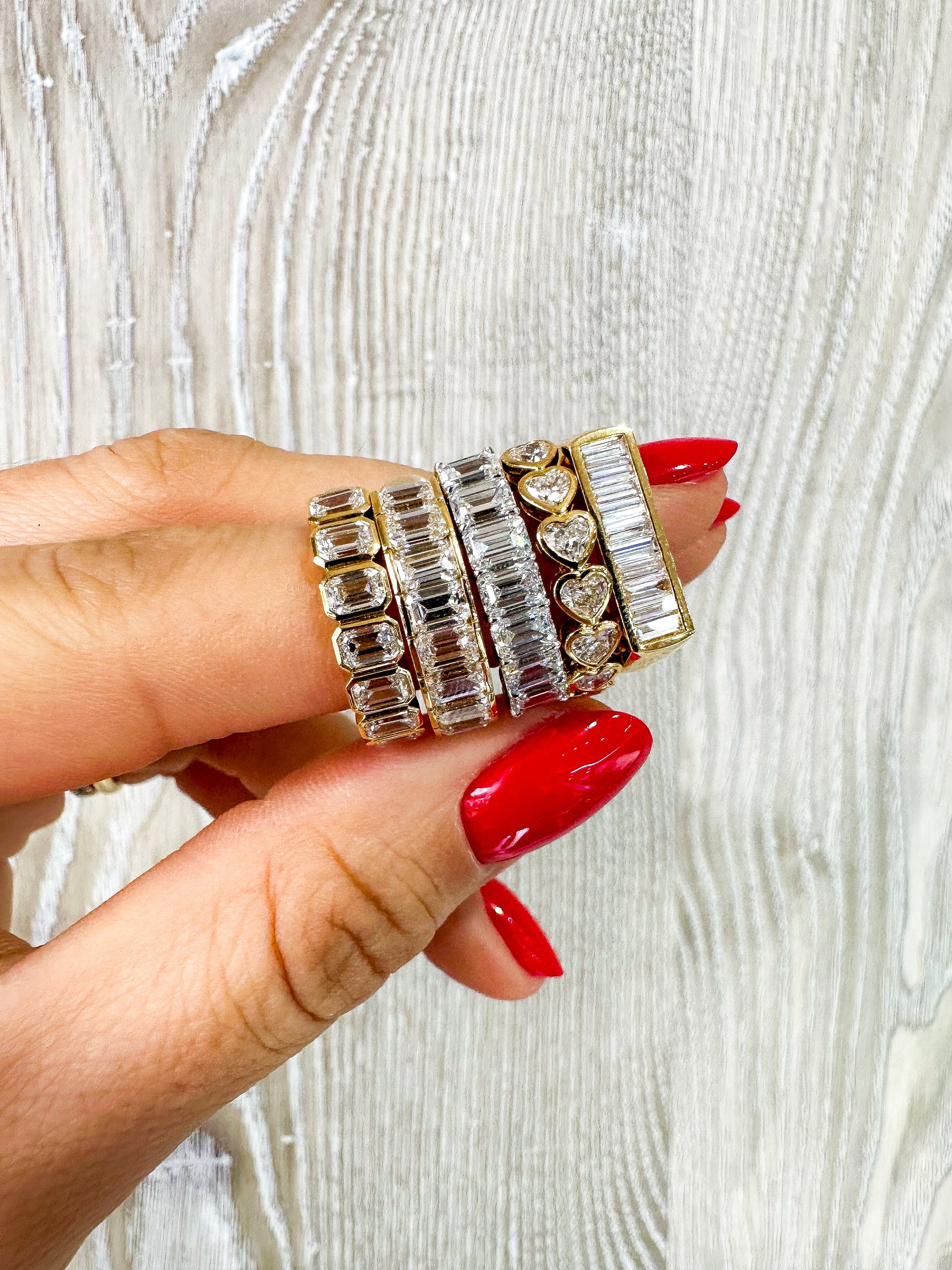 The Emerald Half Eternity Band
