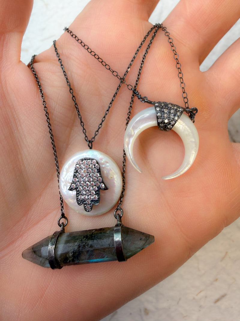 Mystic Prism Labradorite Necklace